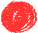 A decorative red dot