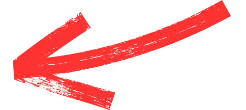 A decorative red arrow pointed left that looks like it was made with a thick marker.